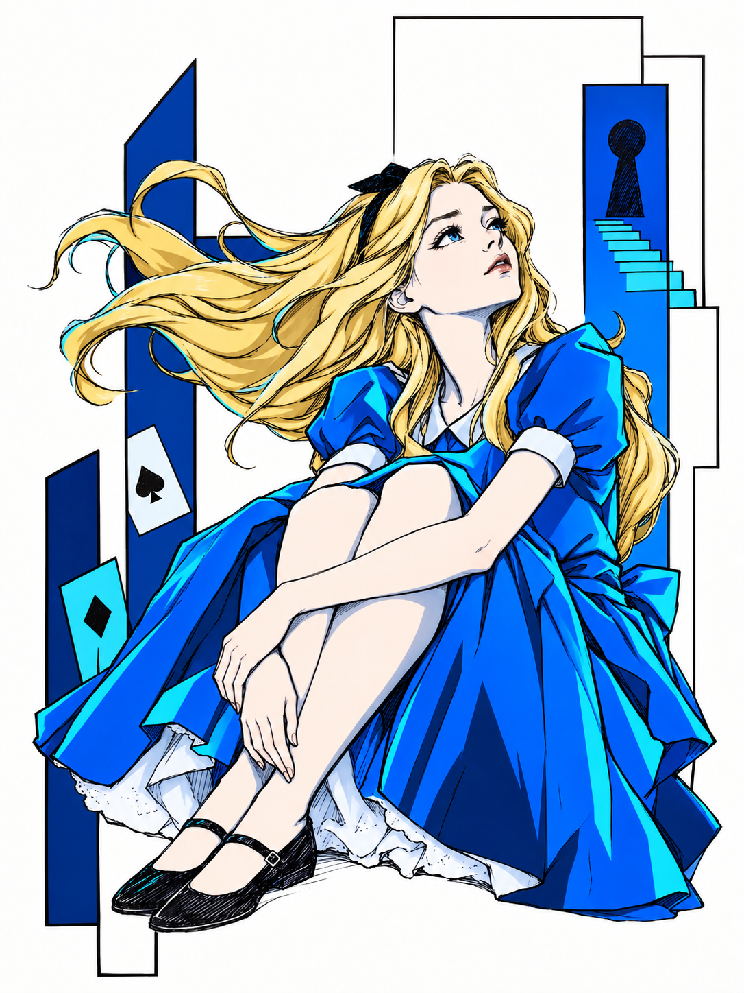 Illustrazione definitiva di Alice per il sistema visivo Down the Teacup