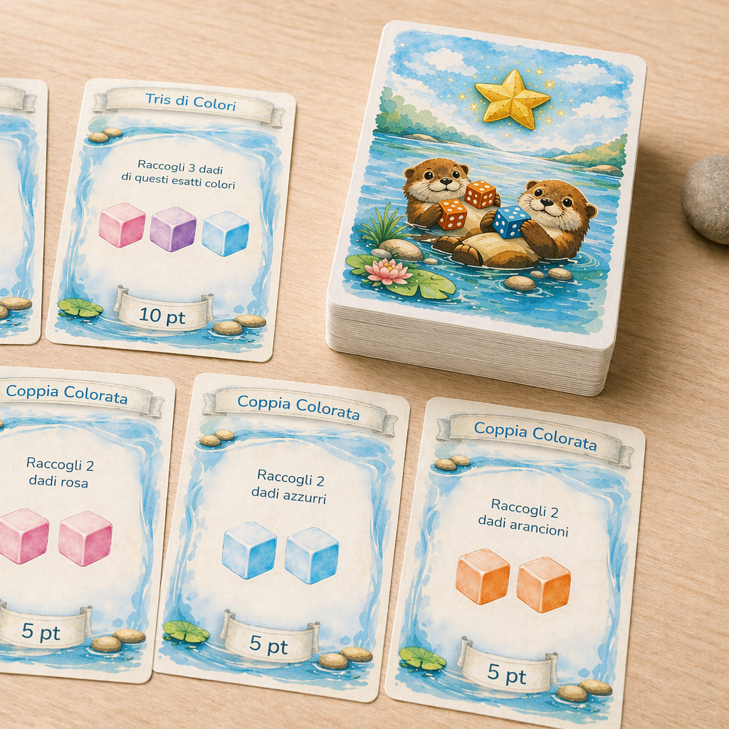 Mazzo di carte da gioco di Otters & Pebbles